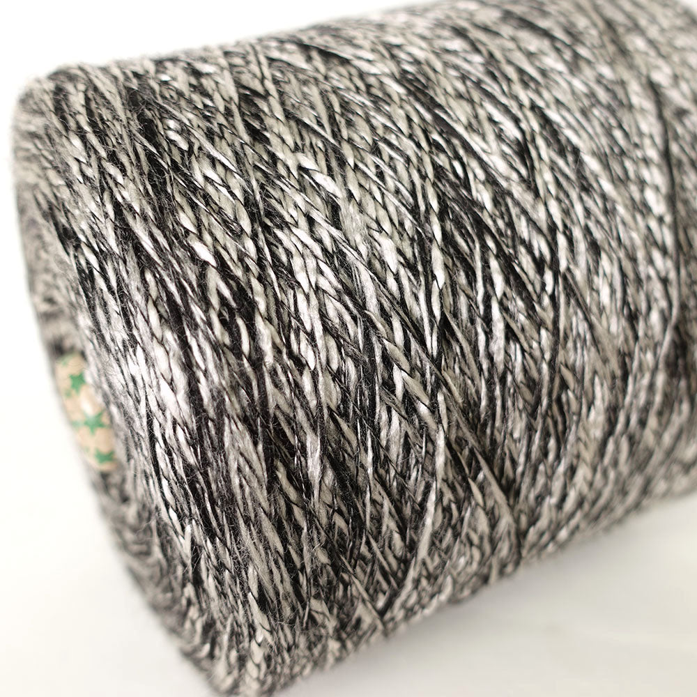 1/6 Slub Yarn - Black and White