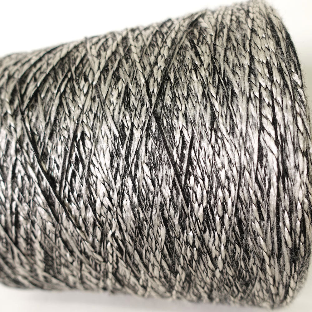 1/6 Slub Yarn - Black and White