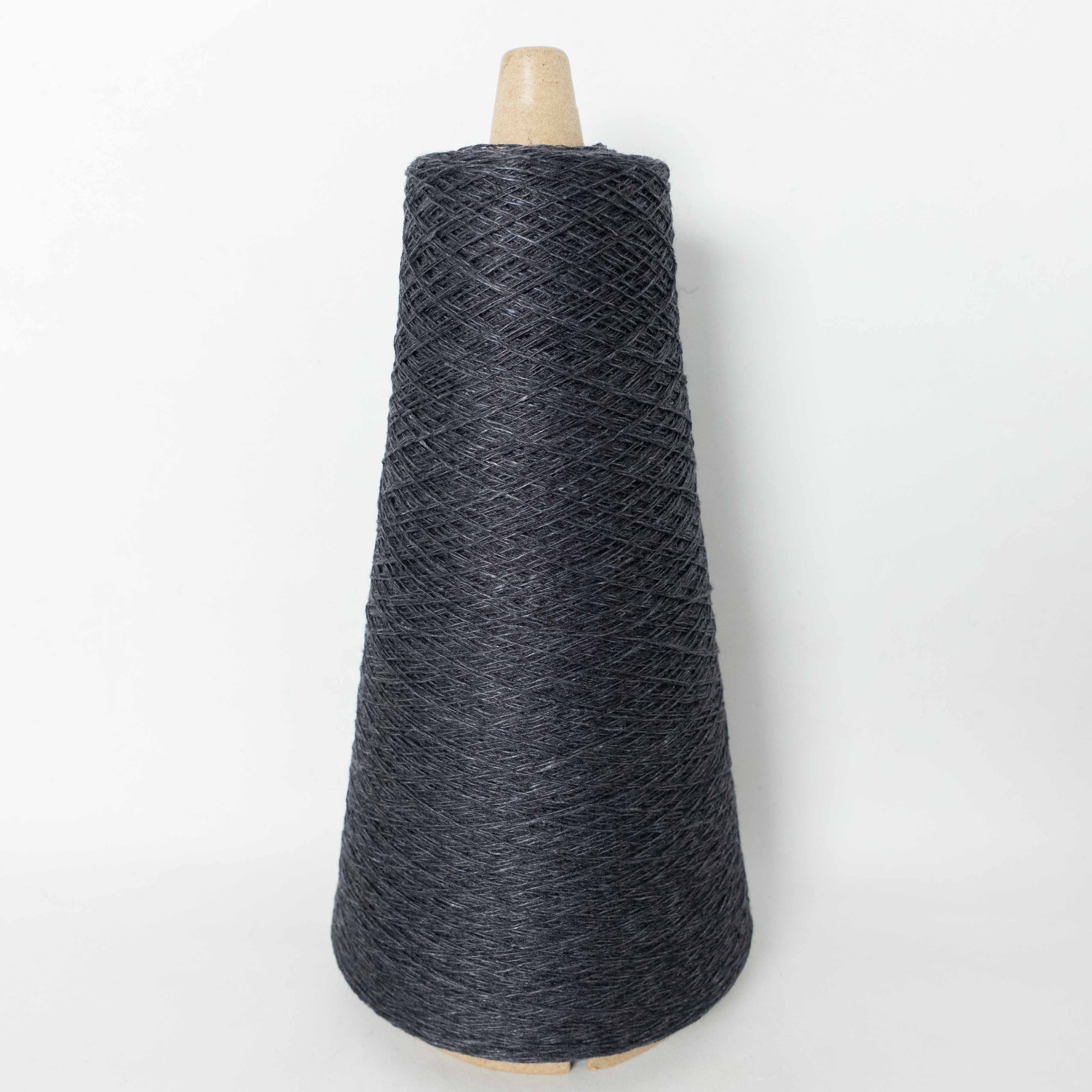 Fine linen silk blend - navy mix