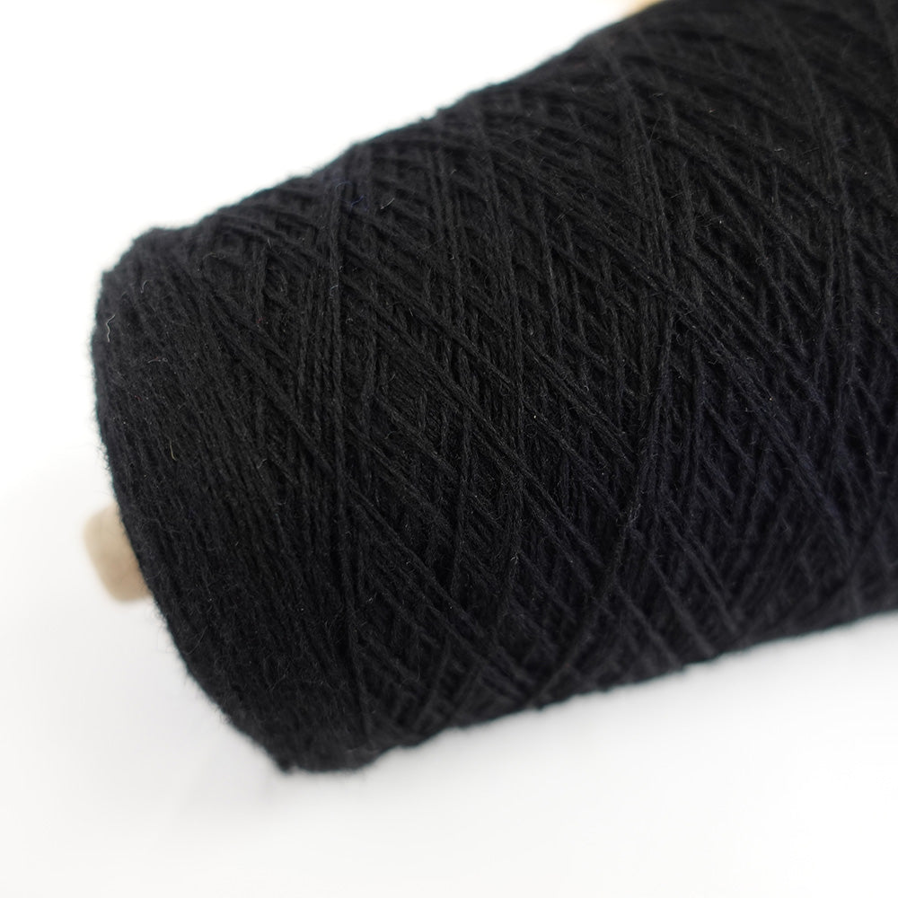 2/24 Snowflake - Cashmere Wool - Black