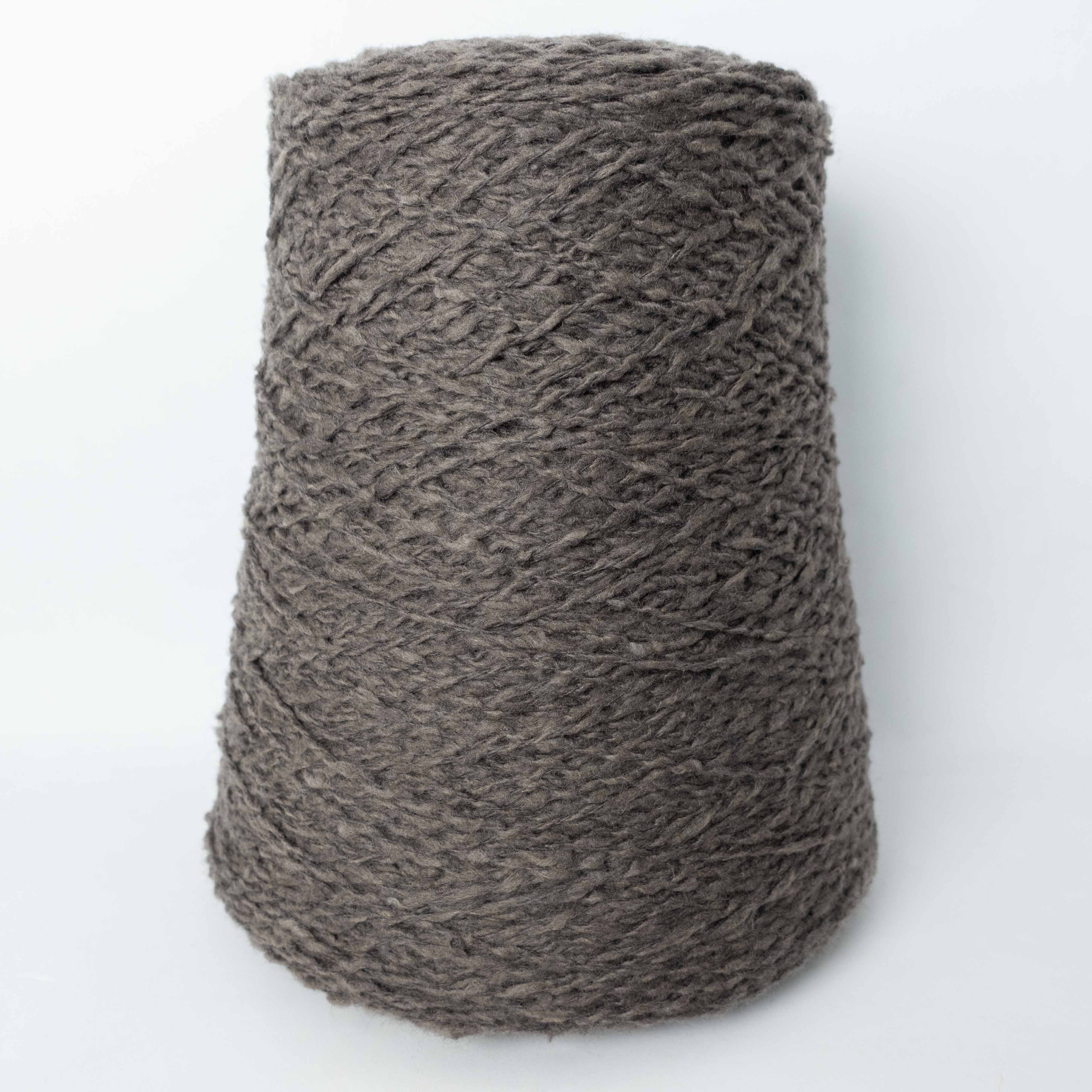 -mid project- Wool blend slub yarn - charcoal