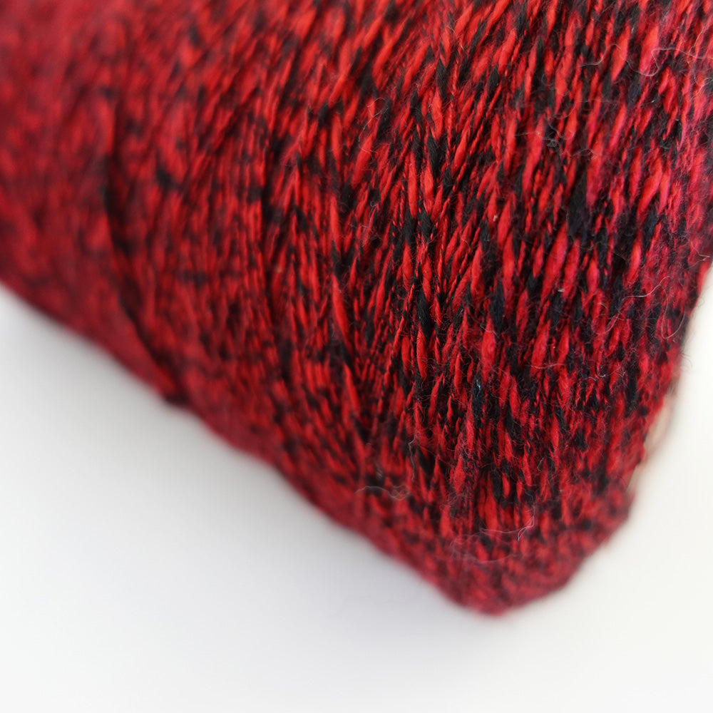 -mid project- 1/5 wool acrylic - red line