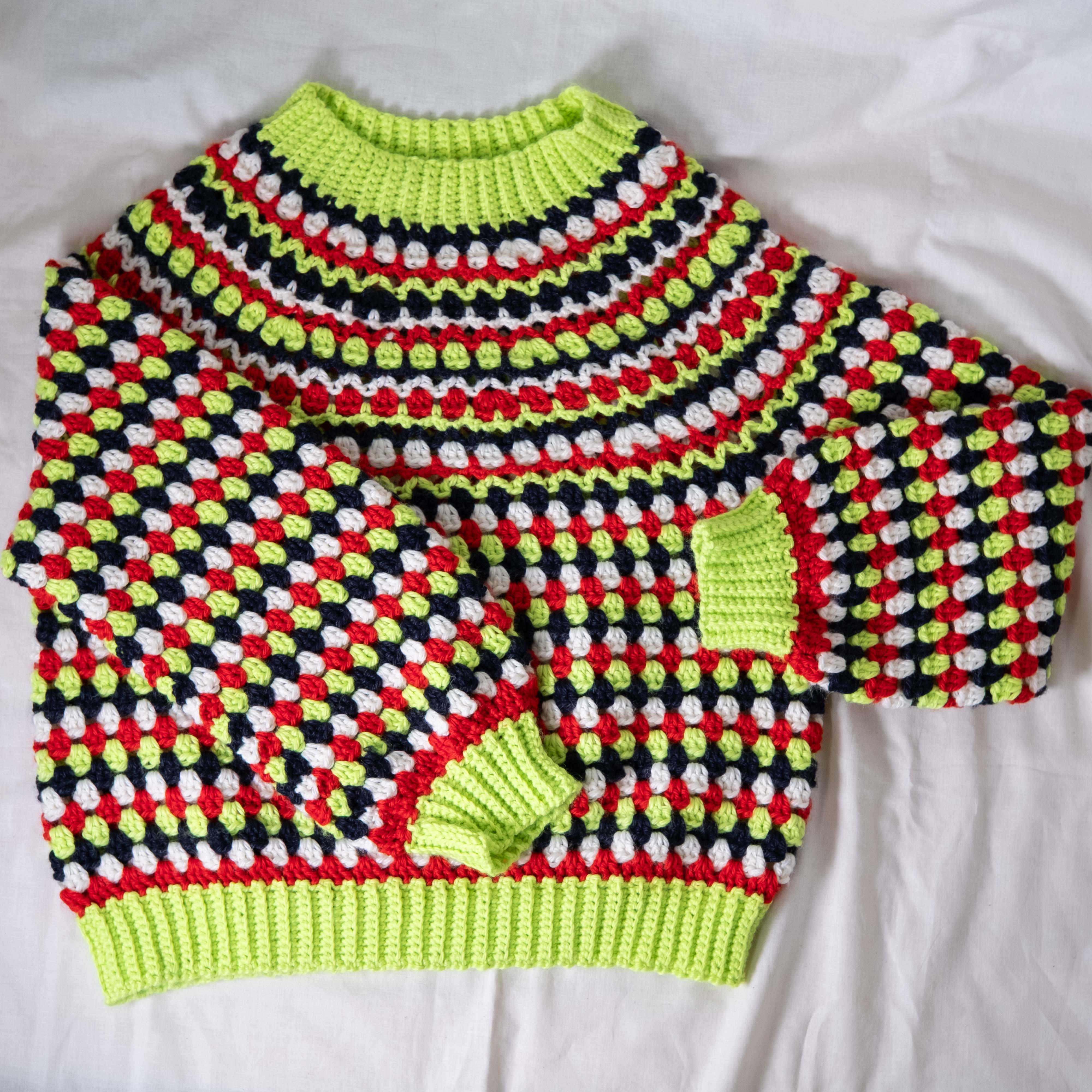 パターン】Snowdrop Sweater designed by 気分屋にっしぃ（スノー