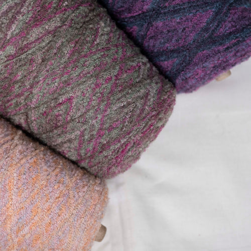 -mid project- 1/8 Airy Baby Alpaca Boucle Rainbow