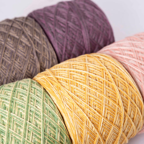 【50g小巻】2/22×2ply 草木染めカシミヤ - ミックスカラー