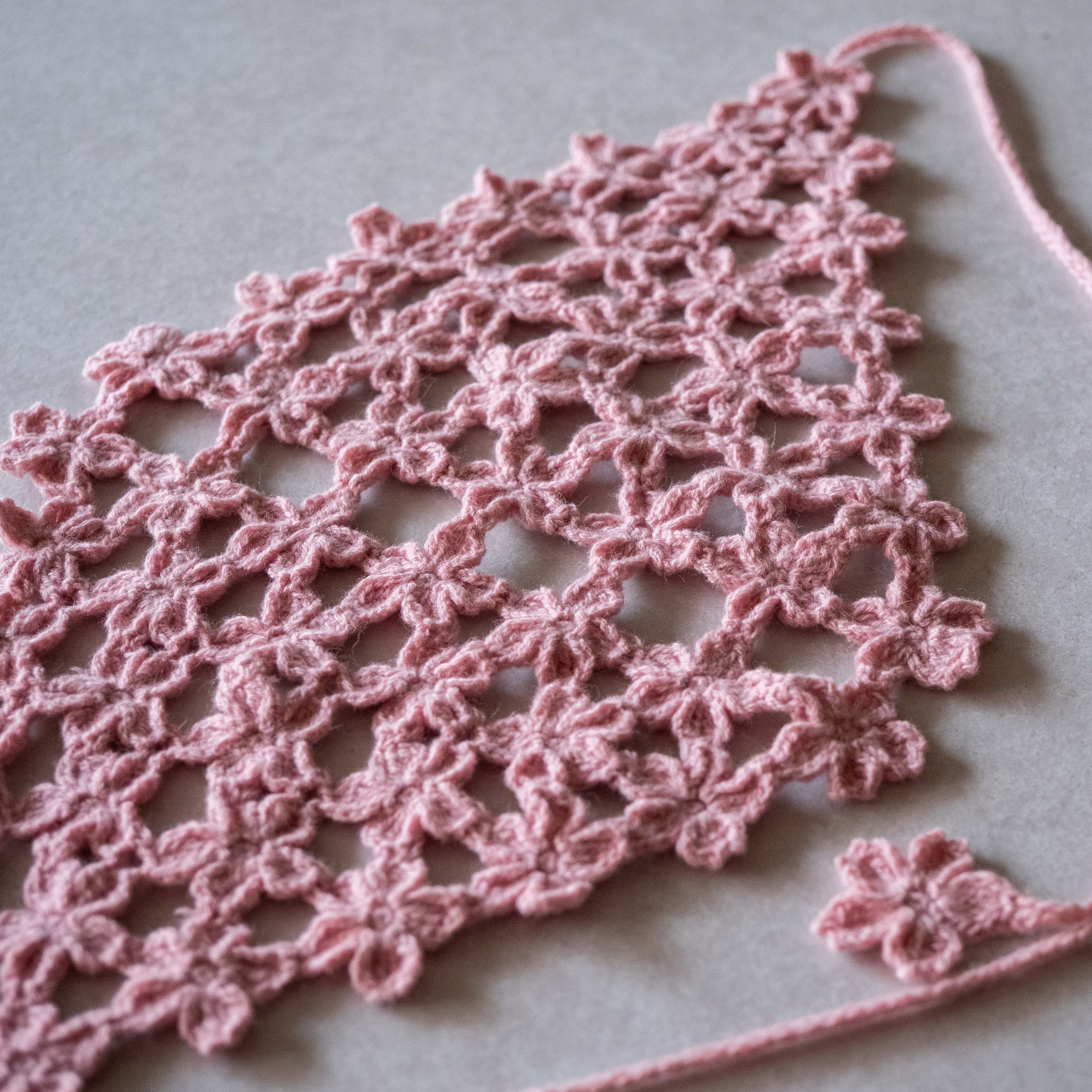[Pattern] Sakura Babushka & Scarf [PDF]