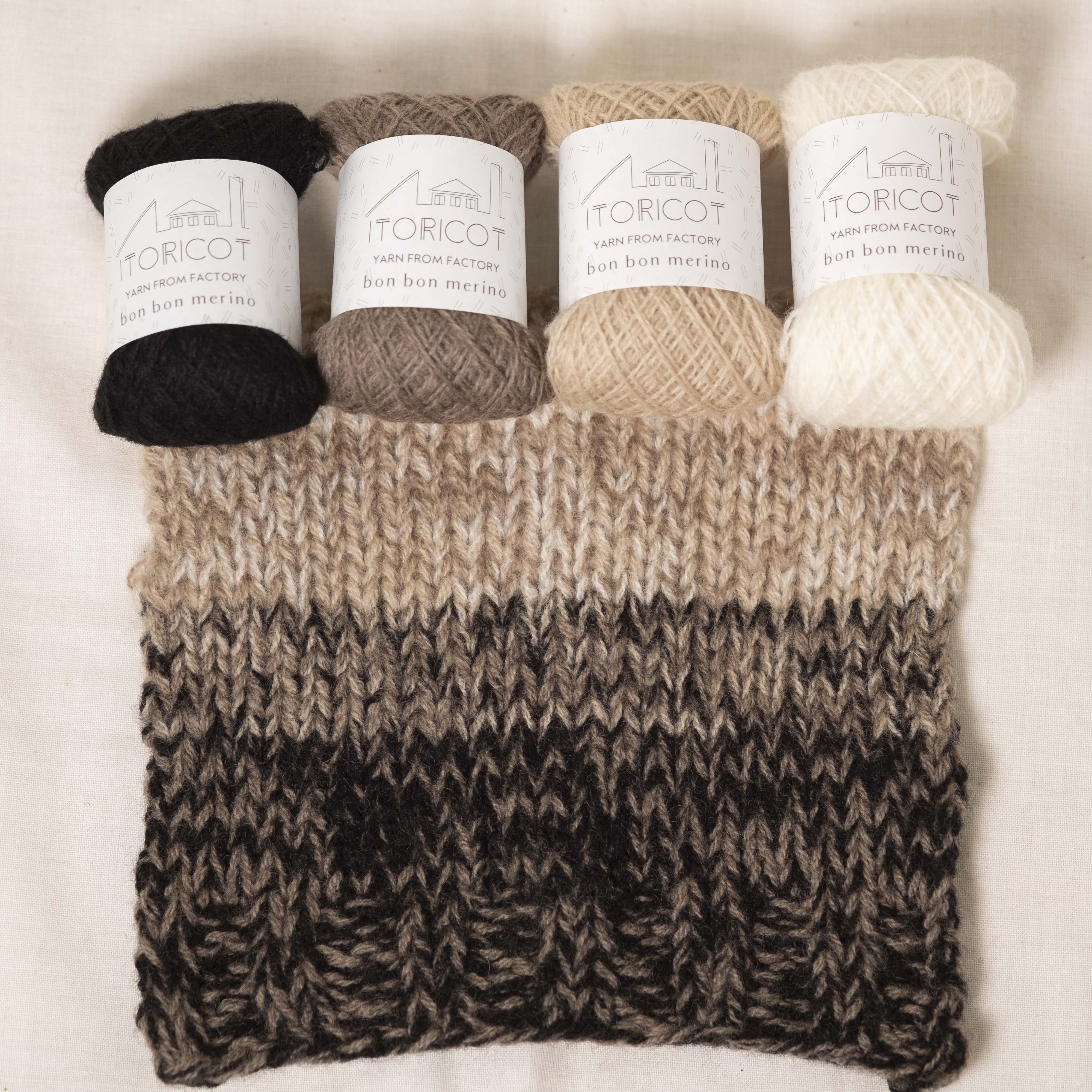 Twin Peak Beanie Set – ESPRESSO GRADATION ver. –（エスプレッソ