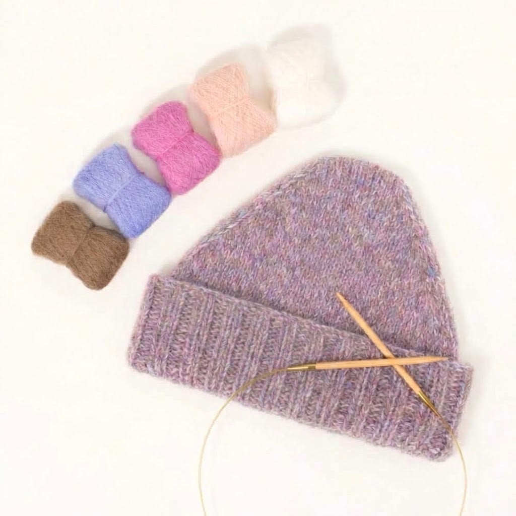 Lilac Sky（Twin Peak Beanieを編む、引き揃えセット）