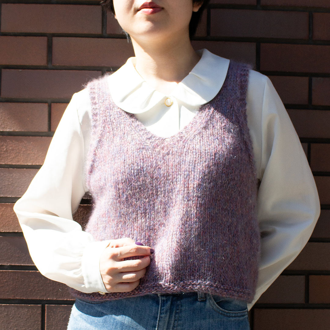 【KID MOHAIR 5フェア】Vanilla V-neck Vest セット