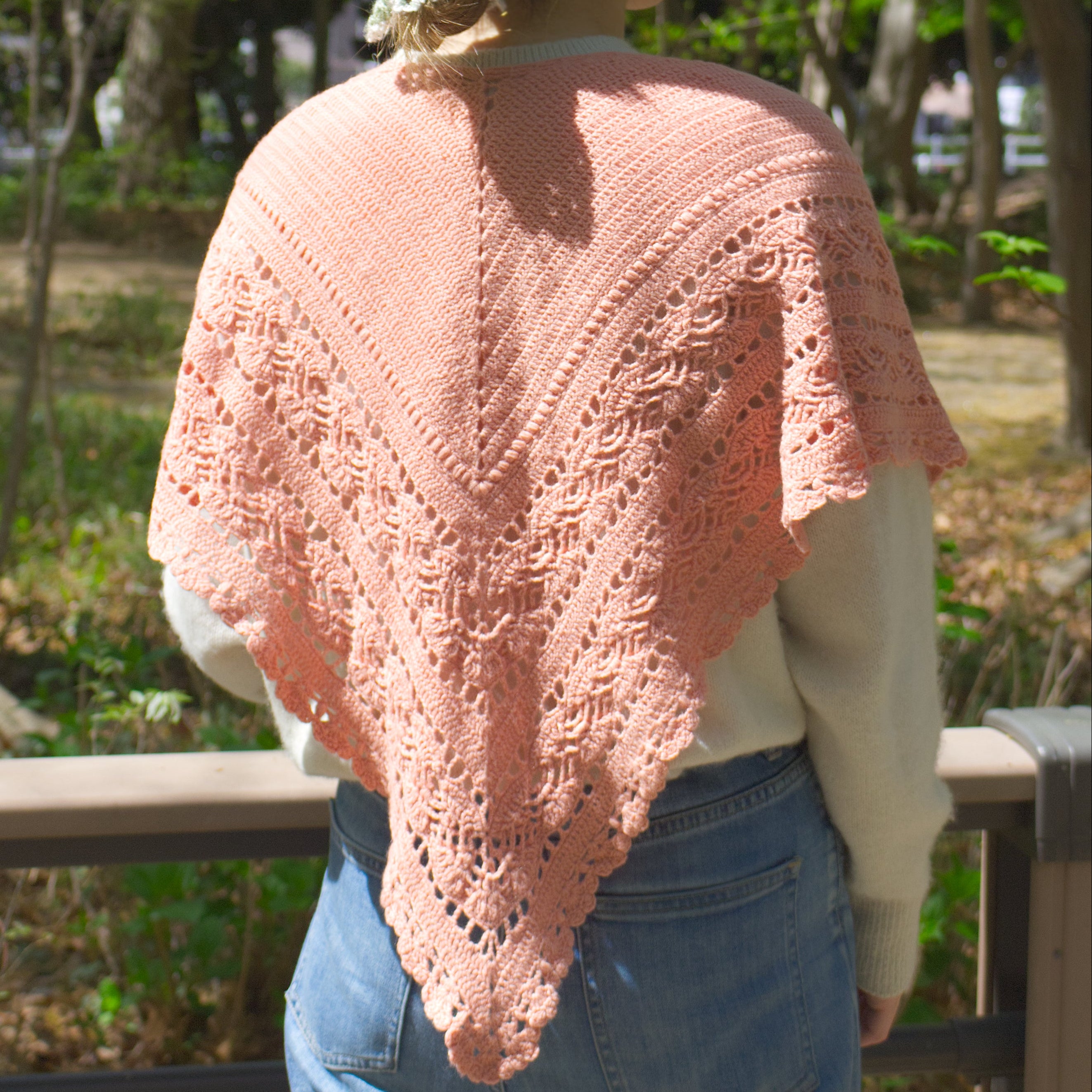 【パターン】Hiroka Shawl designed by 笠石あき（ヒロカショール）【PDF】