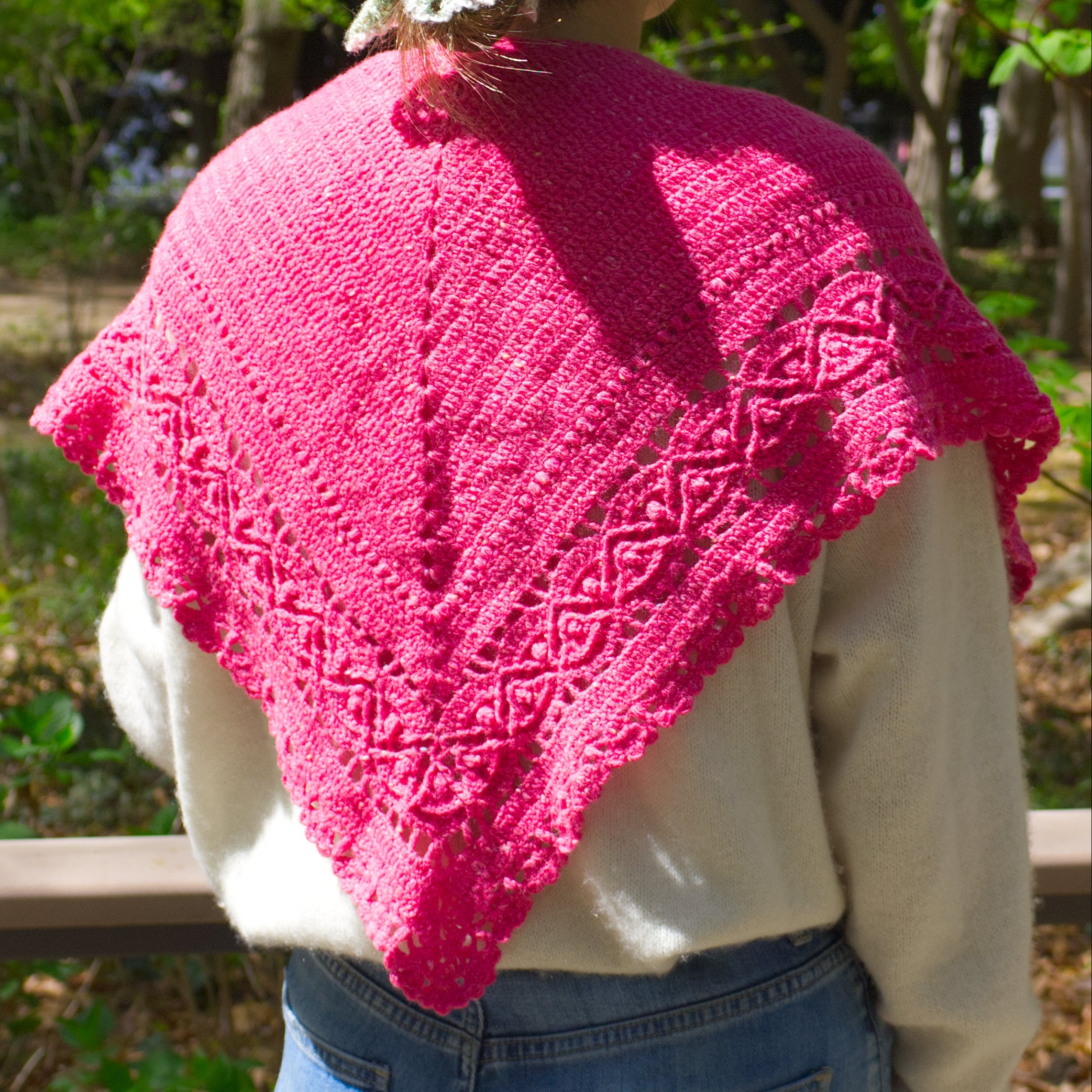 POPPIN' TWEEDで編む、Hiroka Shawl セット（スモールサイズ）（designed by 笠石あき）