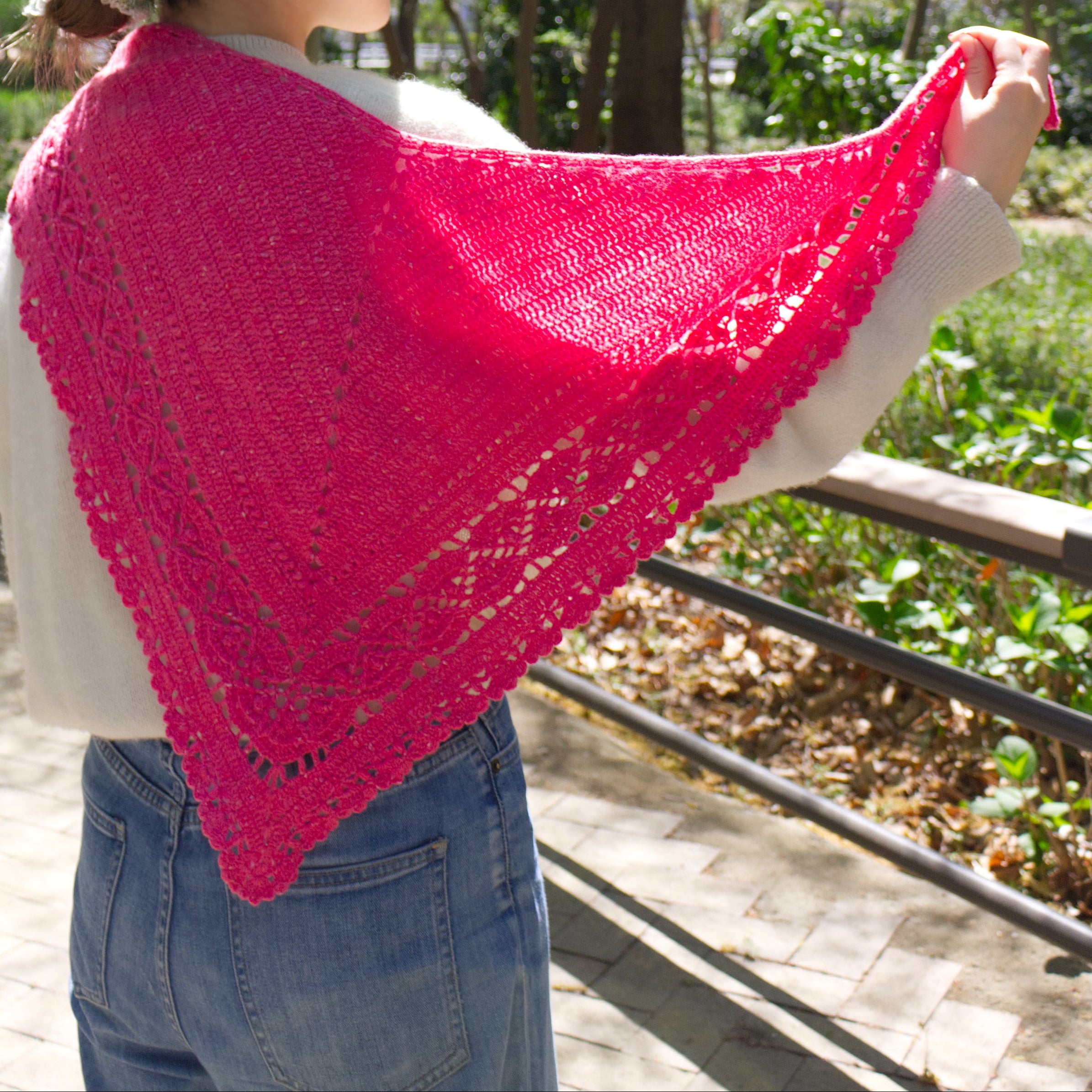 POPPIN' TWEEDで編む、Hiroka Shawl セット（スモールサイズ）（designed by 笠石あき）