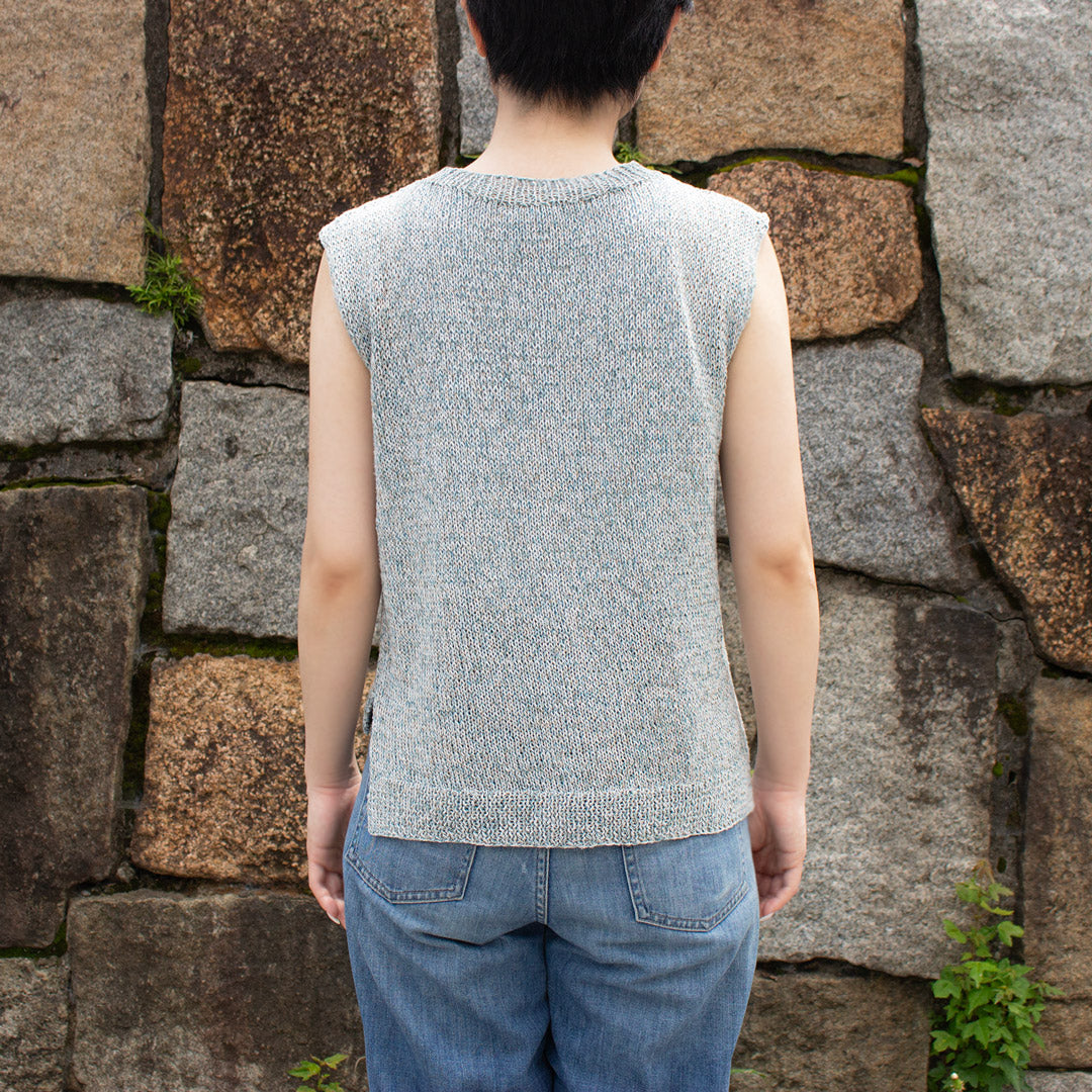 【パターン】Gardenia Sleeveless Knit designed by 気分屋にっしぃ（ガーデニア・スリーブレスニット）【PDF】【解説動画付き】
