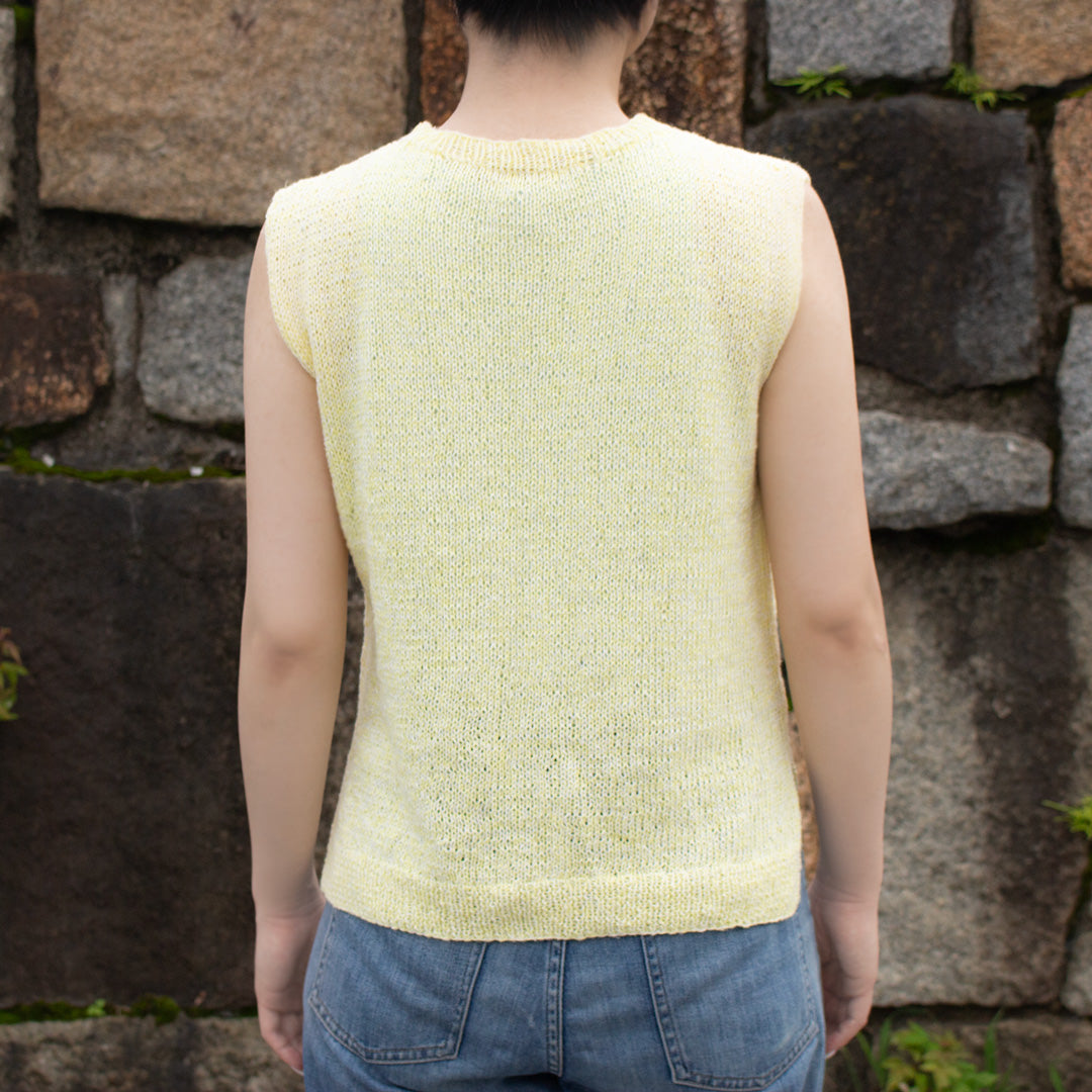 【パターン】Gardenia Sleeveless Knit designed by 気分屋にっしぃ（ガーデニア・スリーブレスニット）【PDF】【解説動画付き】