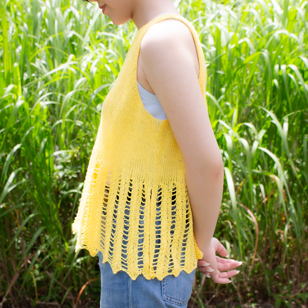 [EC Exclusive] [Text Pattern] Sugar Wind Vest designed by ande Nobu [PDF]