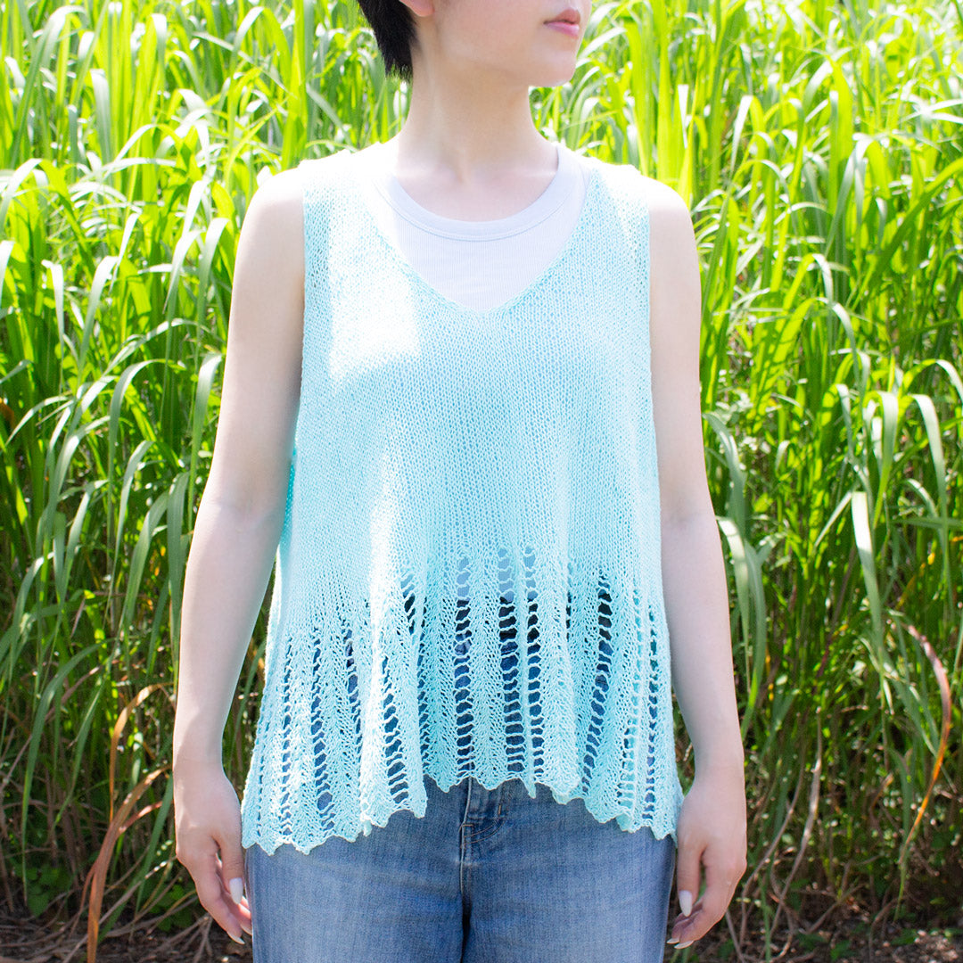 [EC Exclusive] [Text Pattern] Sugar Wind Vest designed by ande Nobu [PDF]