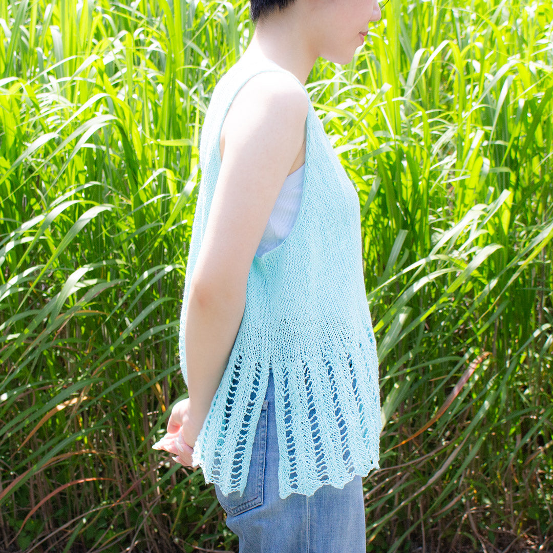 [EC Exclusive] [Text Pattern] Sugar Wind Vest designed by ande Nobu [PDF]