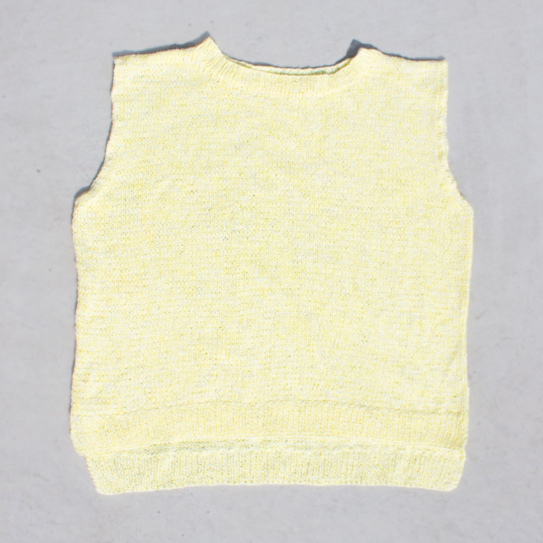 【パターン】Gardenia Sleeveless Knit designed by 気分屋にっしぃ（ガーデニア・スリーブレスニット）【PDF】【解説動画付き】