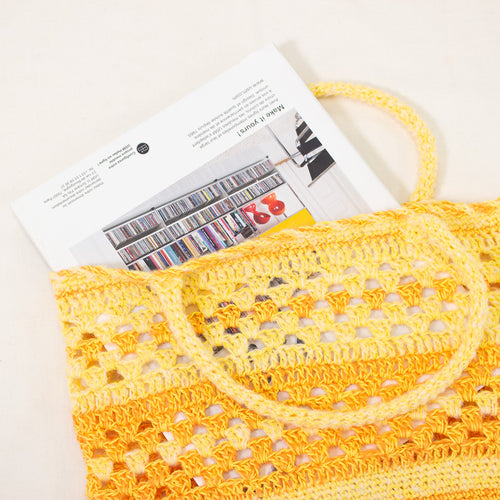 WOOJI CLOTHとTam Tamで編む！グラニーもようのボーダーバッグセット designed by 小倉美帆