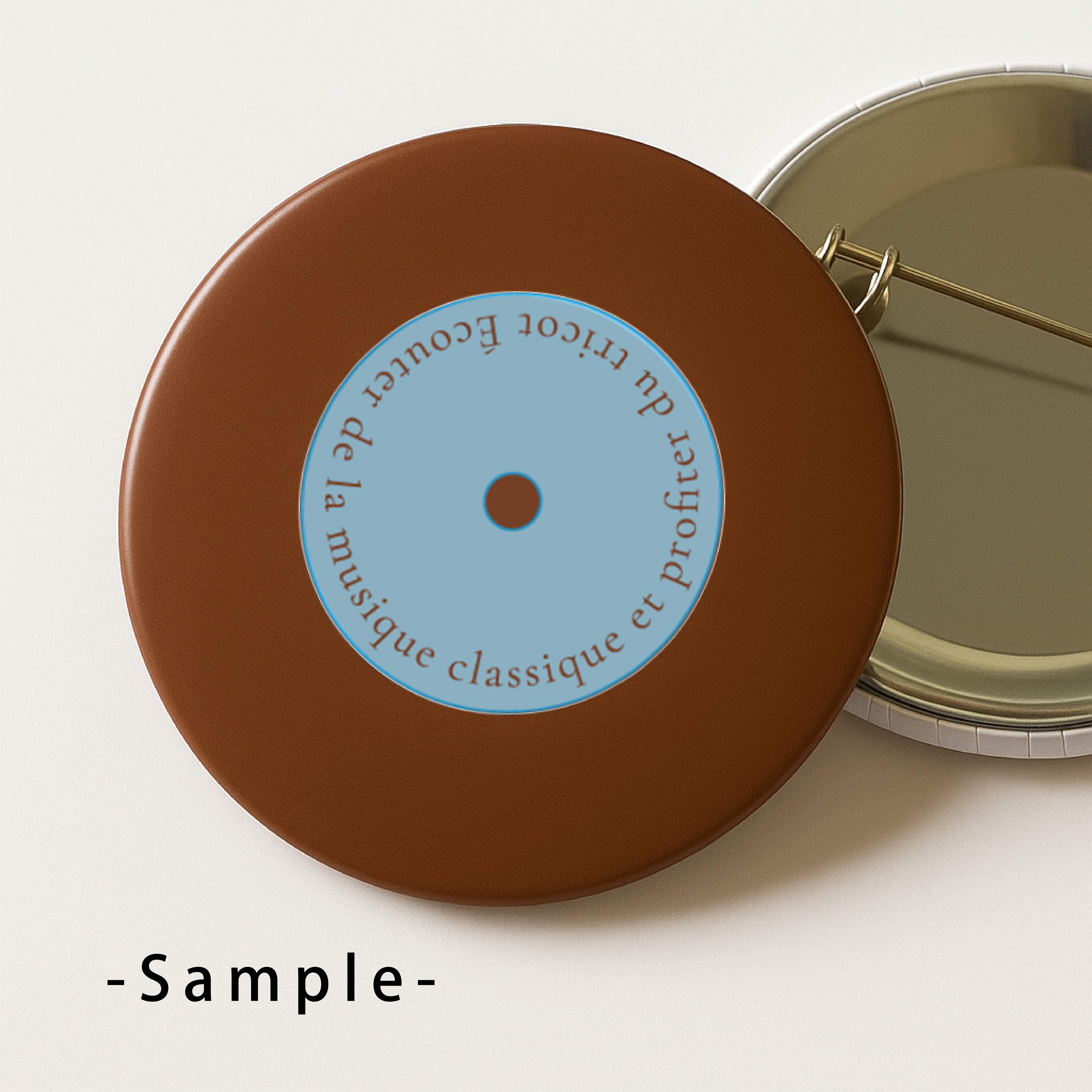 【期間限定受注】レコード風のporiバッジ