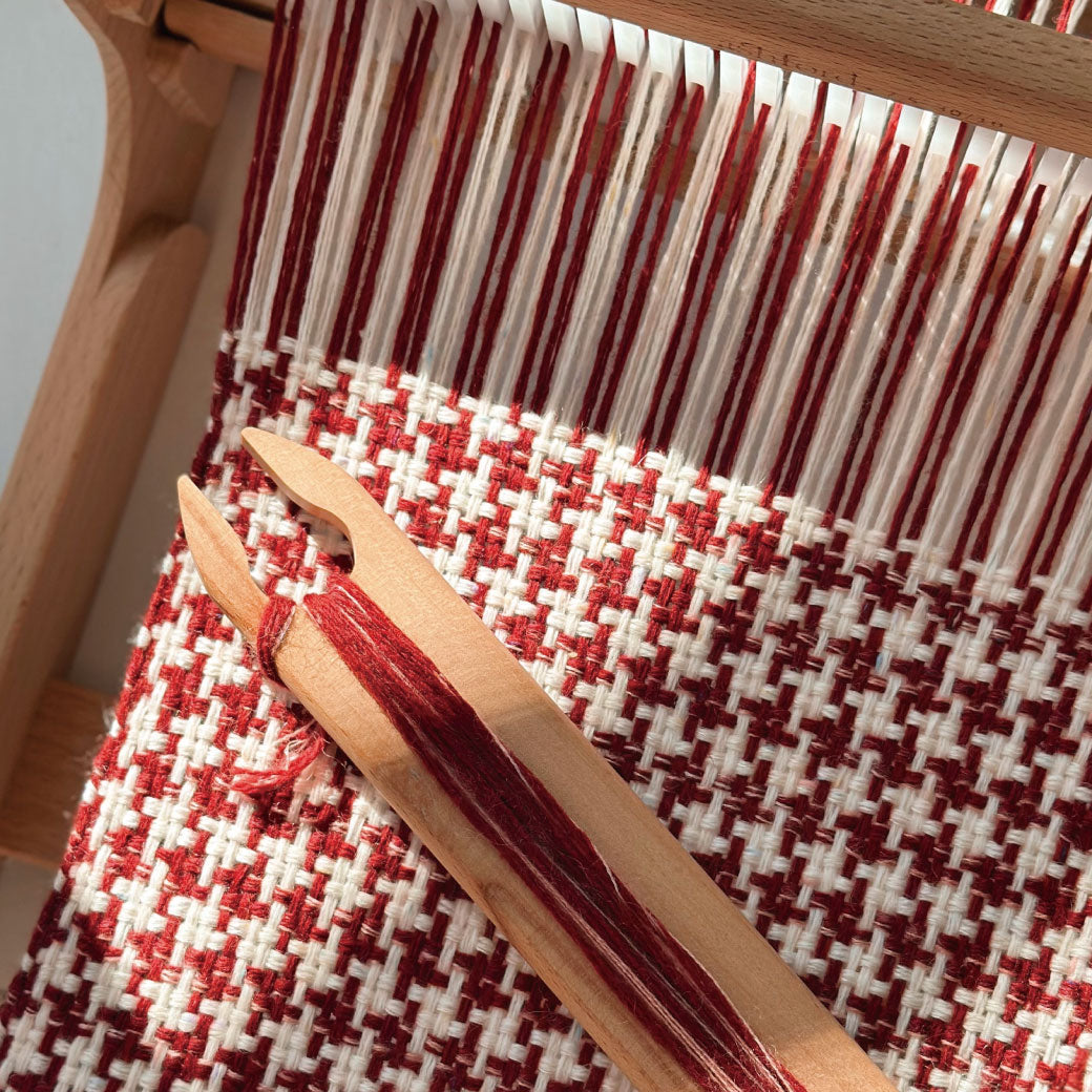 1月24日・25日｜annita artworksさんと作る、卓上織り機で千鳥格子のマフラーを織るワークショップ