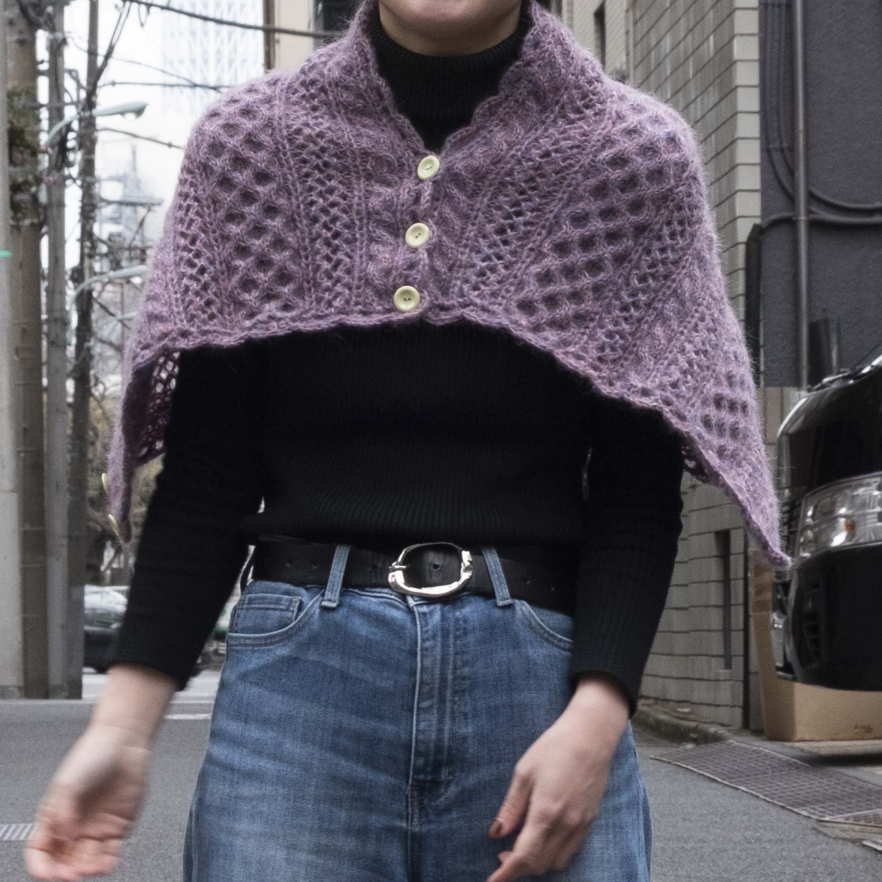 KID MOHAIR 5で編む！モフモフ3wayショールセット designed by 小倉美帆