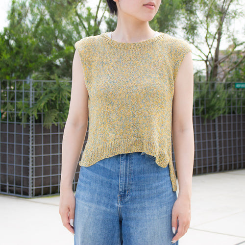 ワシシルクで編む、Gardenia Sleeveless Knit セット（スリーブレスニット）